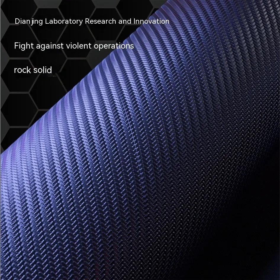 300x800mm black gaming mouse mat with mech-style graphics, luminous interface, and non-slip rubber base