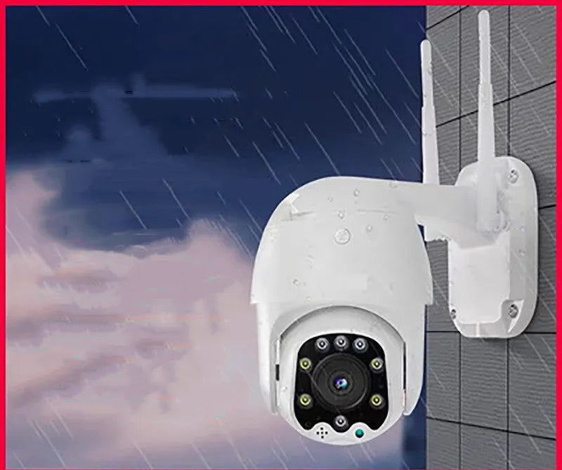 White HD panoramic dome network camera with 3MP resolution and wide angle lens for indoor outdoor surveillance
