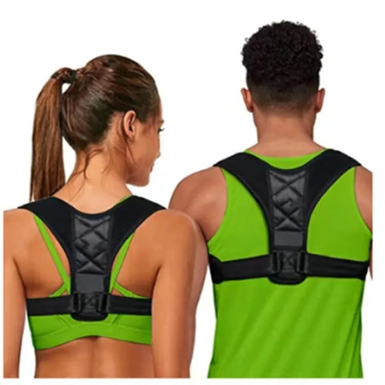 Babaka nylon sitting posture correction belt shown in two style types.