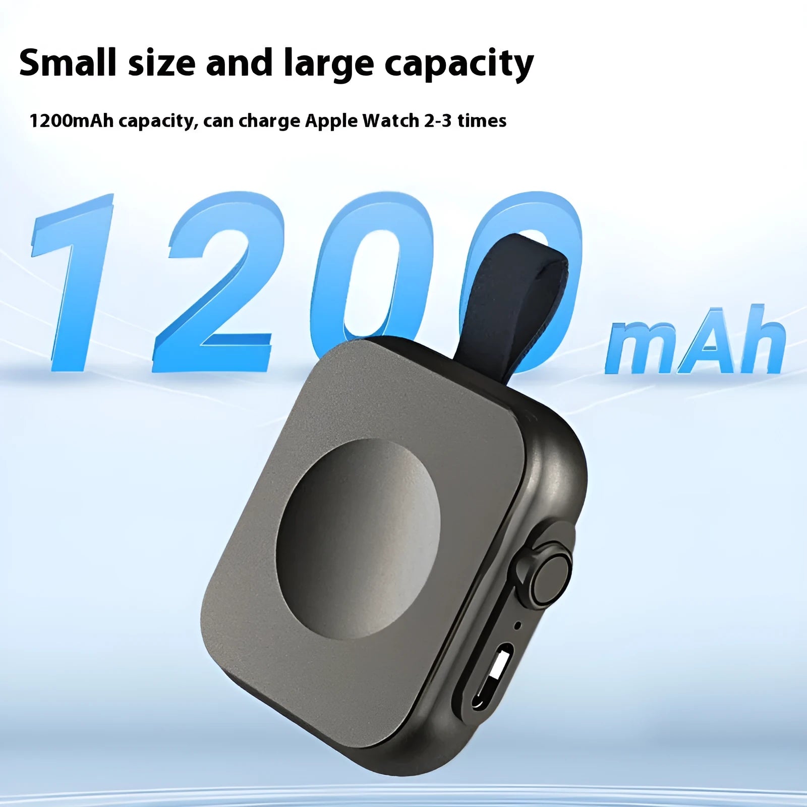 Mini magnetic wireless power supply in black, gun colour, and white with 2.5W output