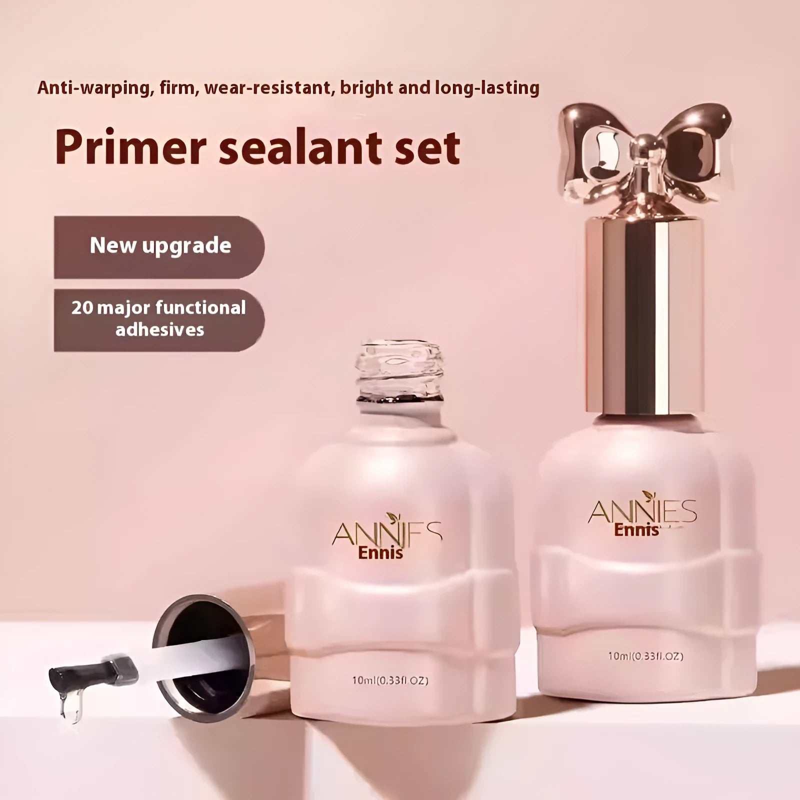 Micro glass bead cat eye gel nail polish bottle showing shifting colour effect
