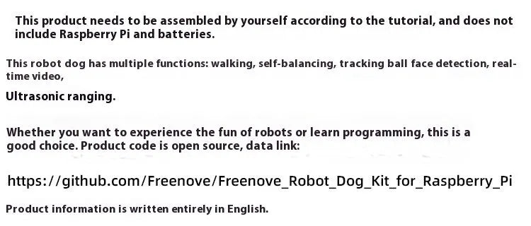 Raspberry Pi robot dog with face recognition for programming