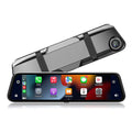 9-inch portable car GPS navigation system with touch screen and dual camera recording