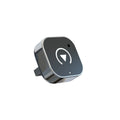 Black CarPlay box wired to wireless adapter with USB interface, front view
