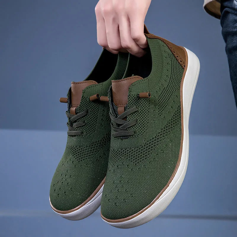 Big wide last mesh walking shoes with fabric upper and EVA sole, low top casual style, sizes 39-48