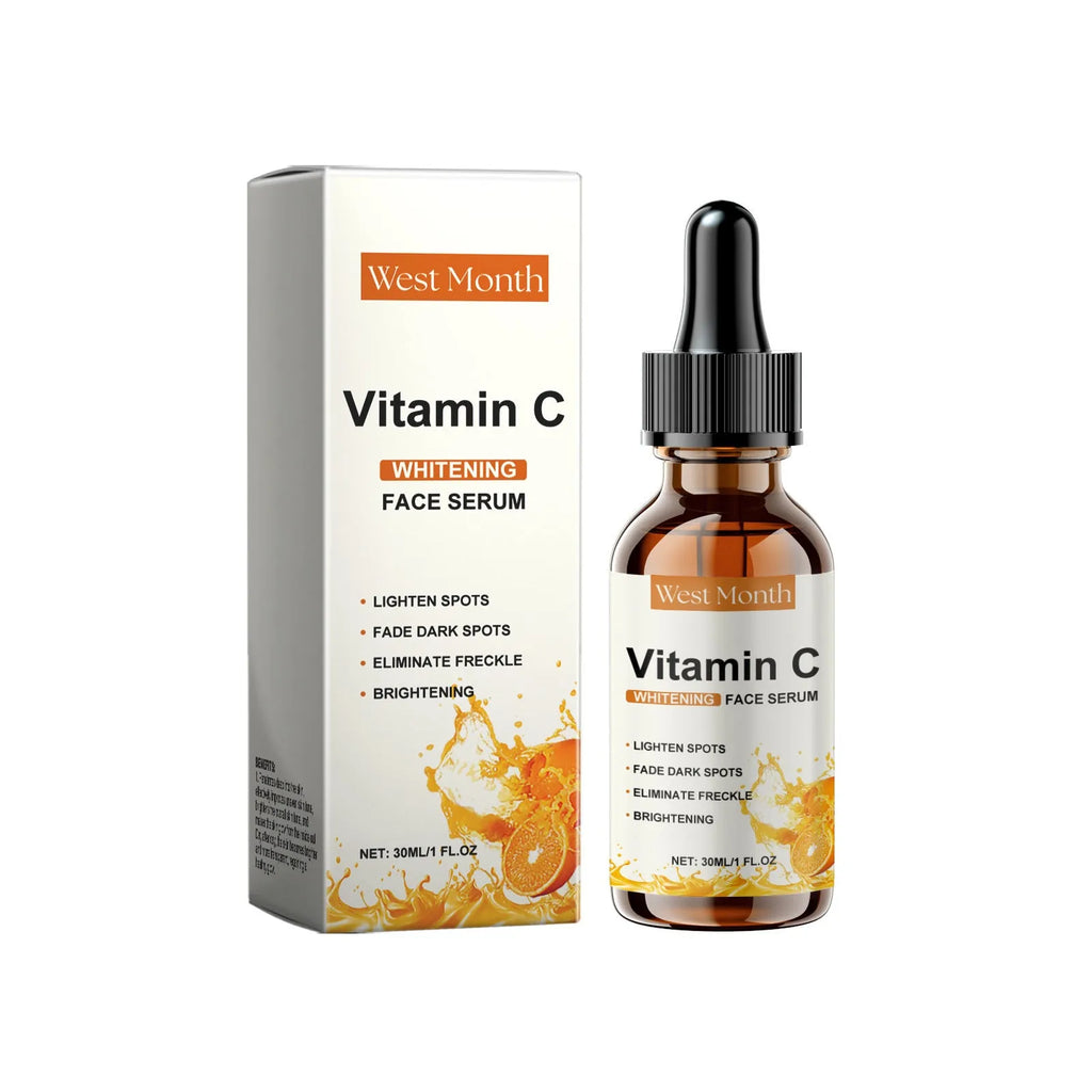 Moisturizing hydrating brightening skin essence 30ml with hyaluronic acid and vitamin C in a small bottle
