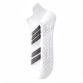 Men's outdoor running basketball socks with towel massage footbed, available in black short and white long lengths, polyester cotton blend