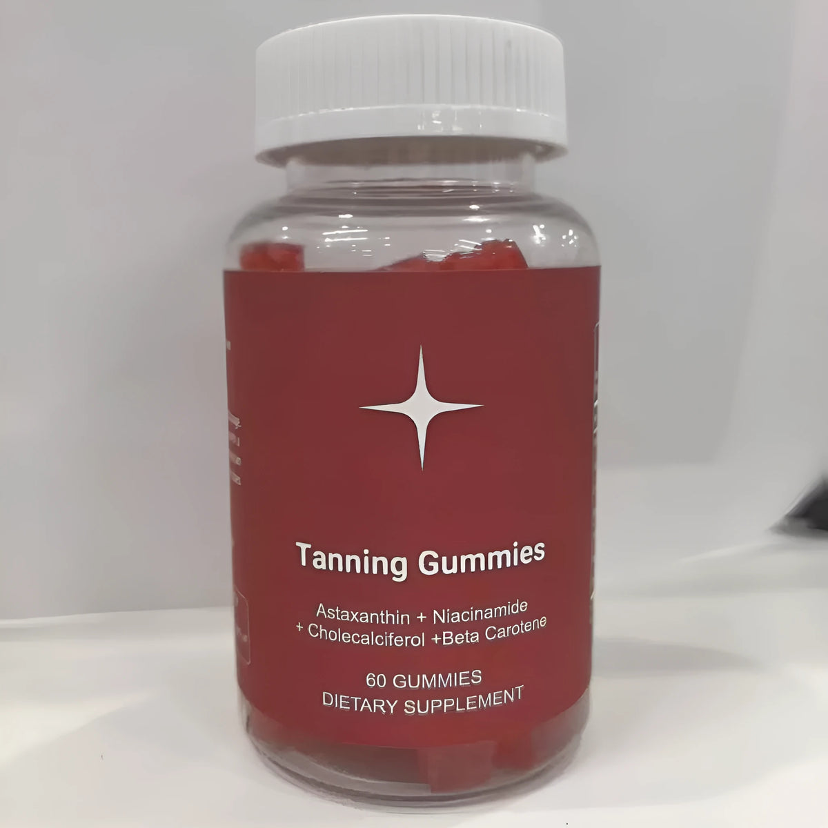 Health-functional soft candy gummy 60 capsules in container