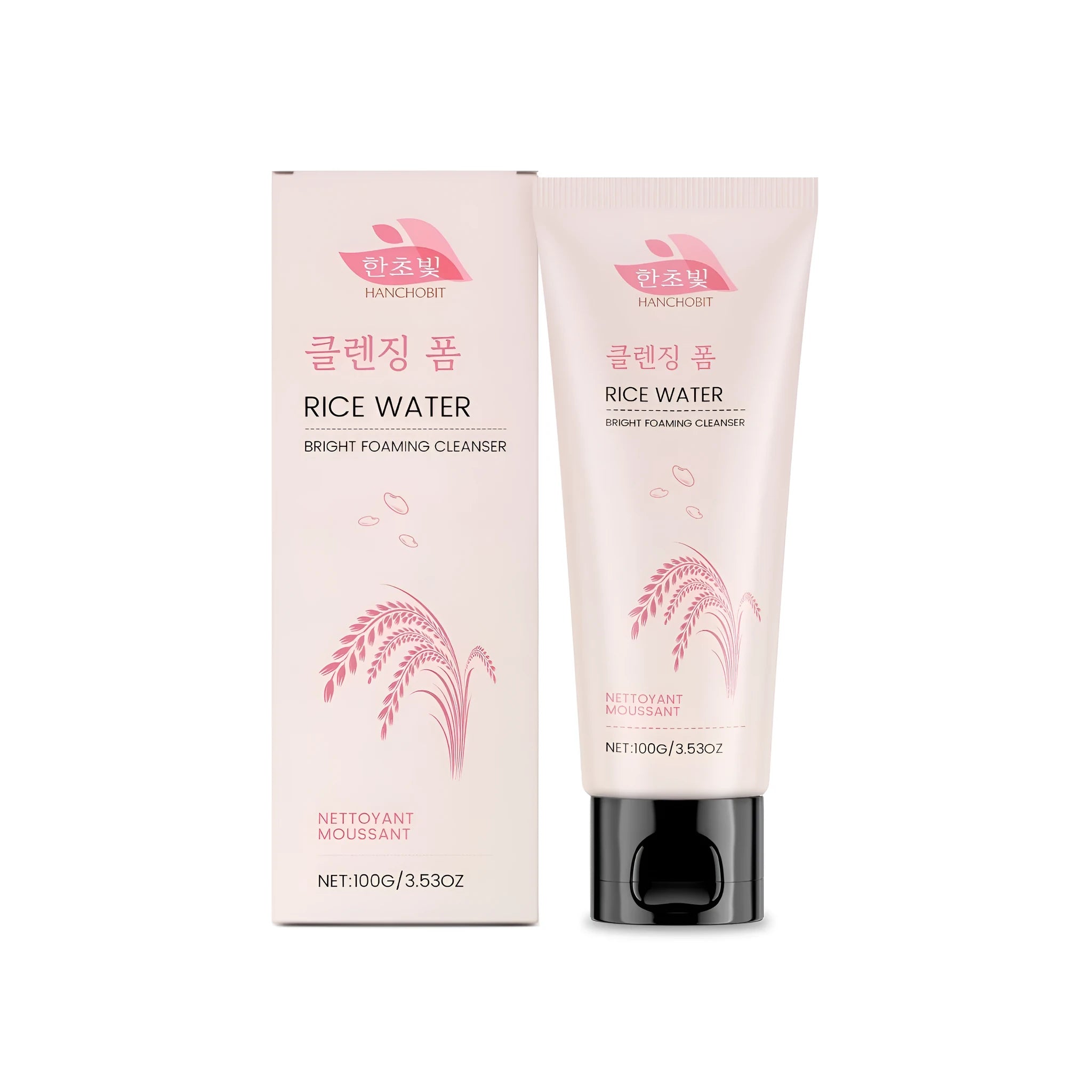 100g bottle of rice water bright foaming facial cleanser