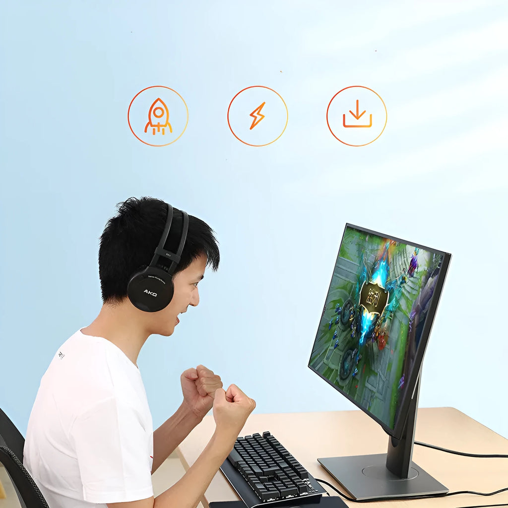 Black plastic high-speed network cable for home broadband router connection