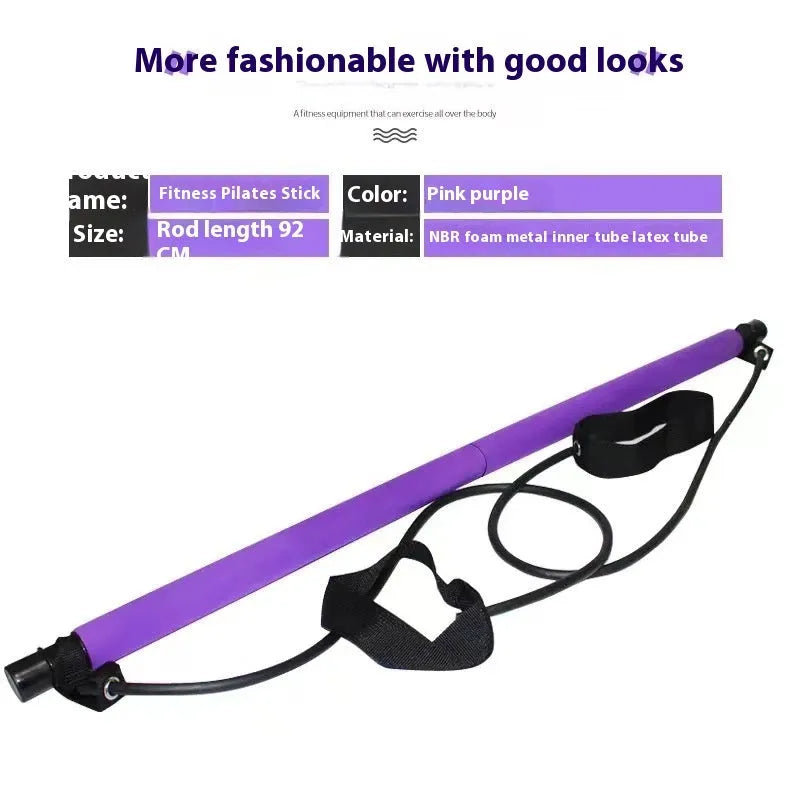Adjustable fitness hip training pulling rope in purple, pink, blue, or black colours with bubble bag or box packaging