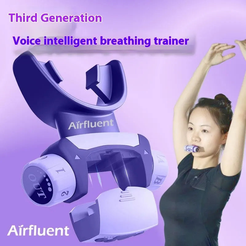 Plastic breathing trainer exerciser for running and fitness equipment in multiple colour options