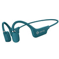 Bone conduction Bluetooth headphones with a neckband, shown in one of six available colours.