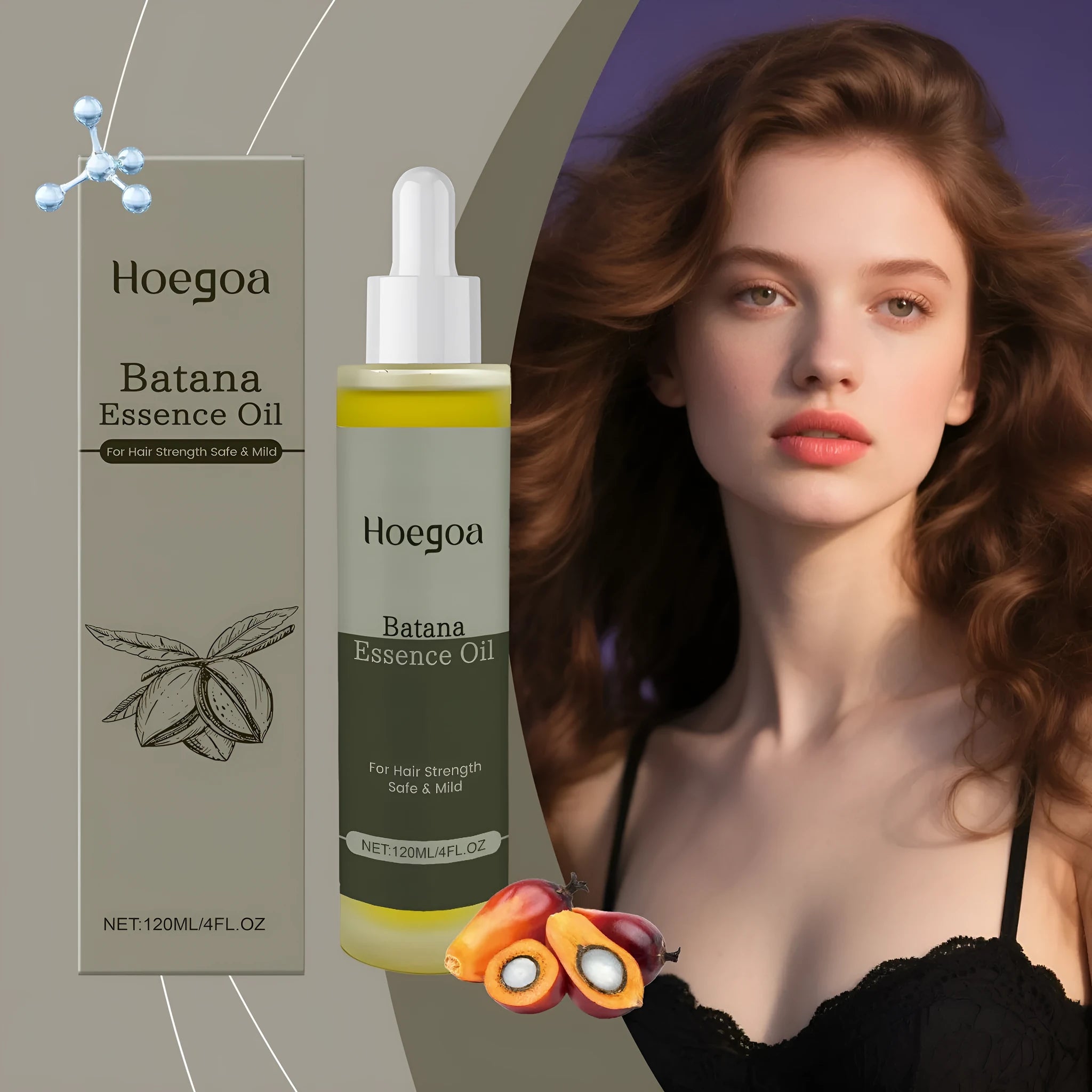 Platthana Secret Hair Essential Oil 120ml bottle with ginger and rosemary oil formula