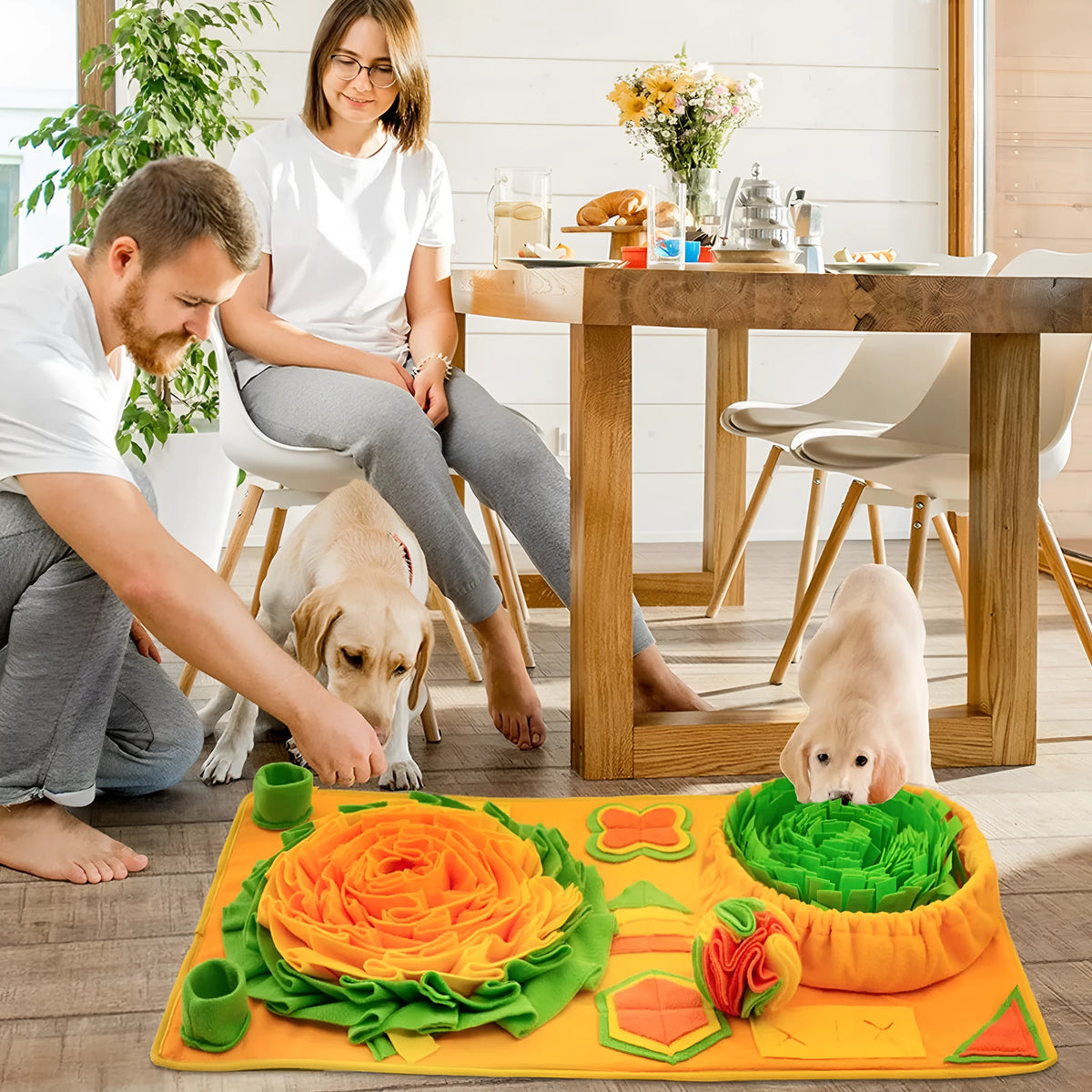 Polar fleece sniffing pad 85x50cm in cushion gift ball colour for interactive dog feeding and mental stimulation