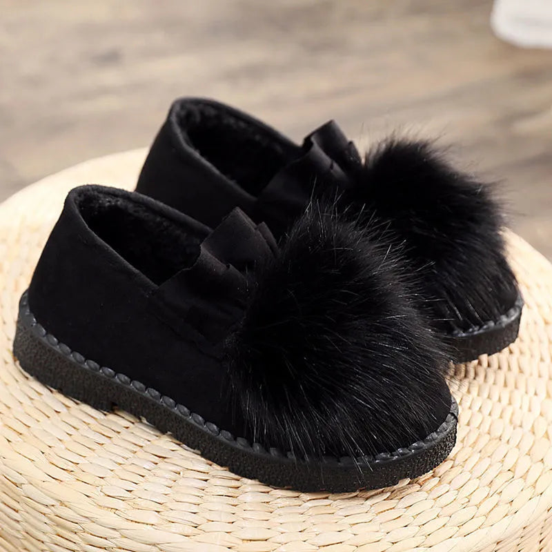 Women's cotton fleece winter beanie slippers, high top, round toe, rubber sole, available in black and grey