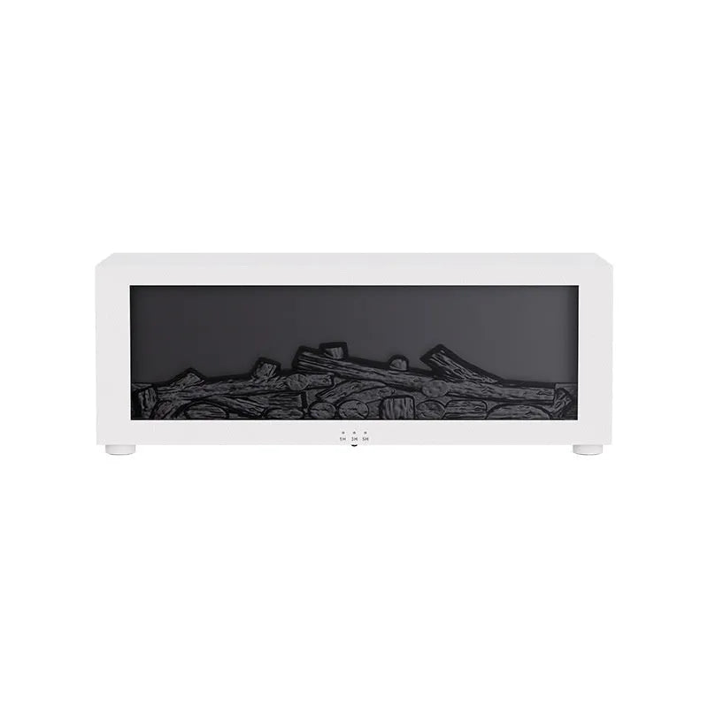 Square desktop flame aromatherapy machine with 3D flame effect and 7 colour LED lighting