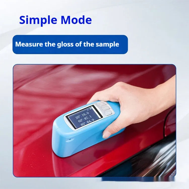 Ceramic brightness stone portable glossiness tester with measurement display and control panel