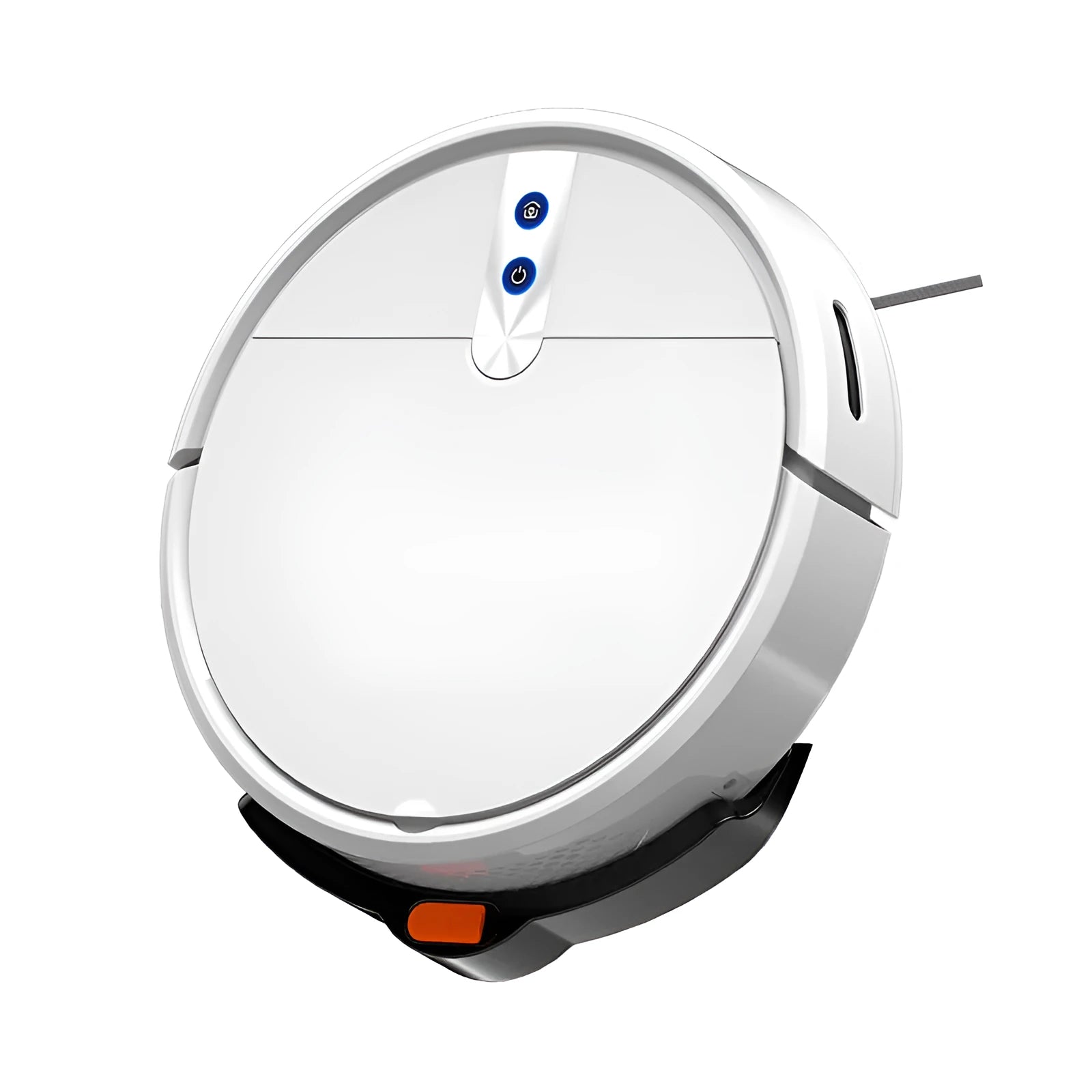 Intelligent sweeping robot vacuum cleaner in black or white with remote control