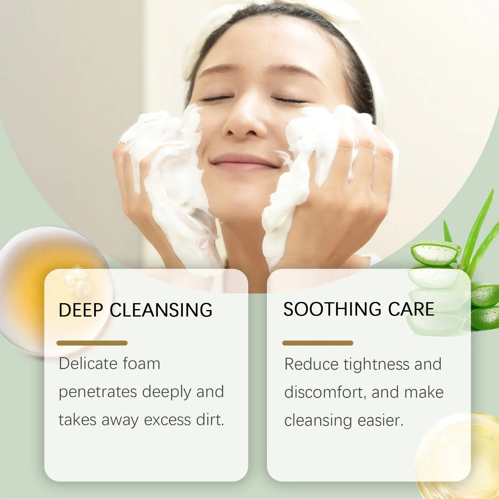 Centella Asiatica Soothing Facial Cleanser 120g tube with botanical extracts