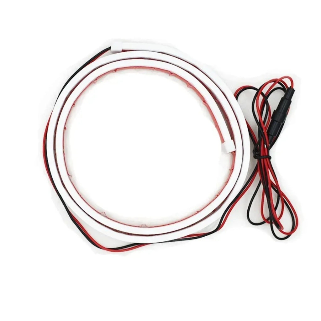 Flexible silicone car daytime running lights with start scanning effect in white, ice blue or red colours