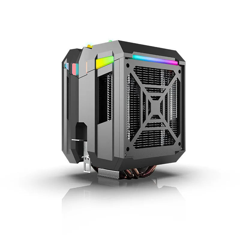 Touteng T400 CPU cooler with four copper heat pipes and ARGB fan