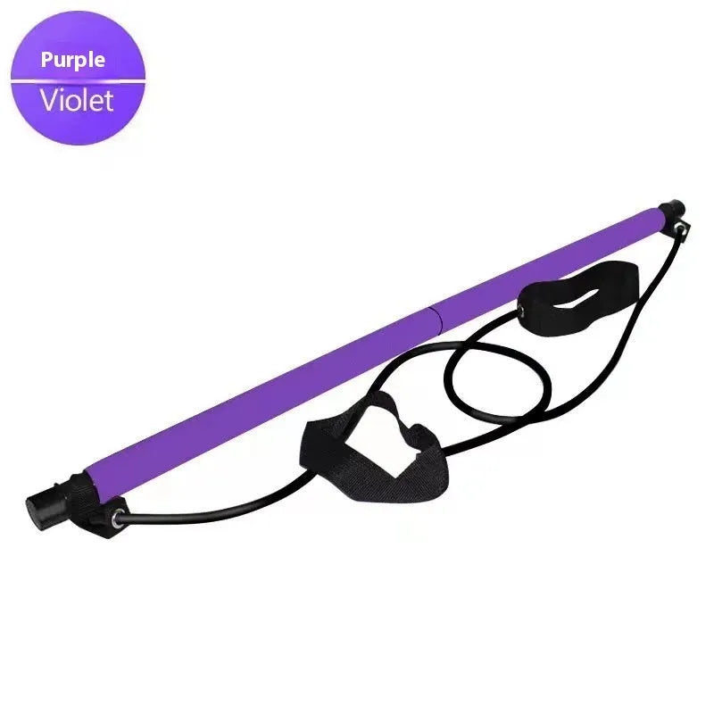Adjustable fitness hip training pulling rope in purple, pink, blue, or black colours with bubble bag or box packaging