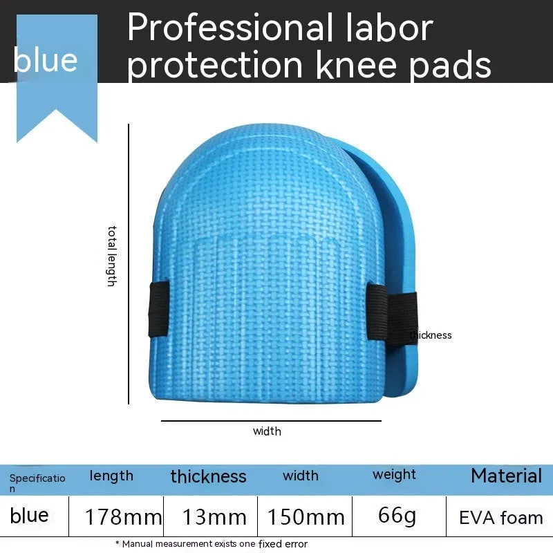 Pair of EVA foam kneepads in assorted colours for knee protection during work