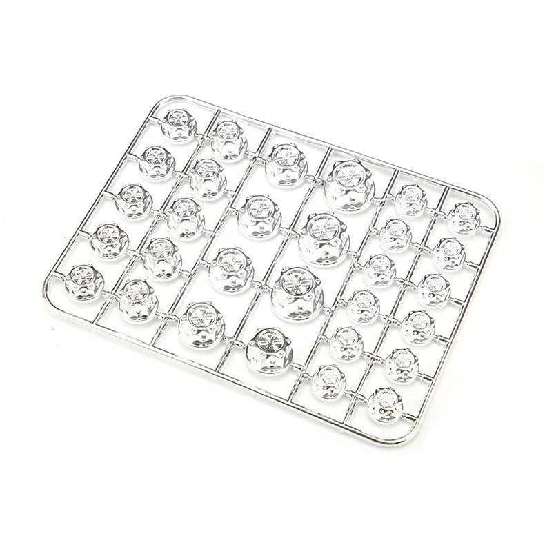 30-piece set of ABS plastic motorcycle screw caps in eight colours for engine modification