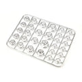 30-piece set of ABS plastic motorcycle screw caps in eight colours for engine modification