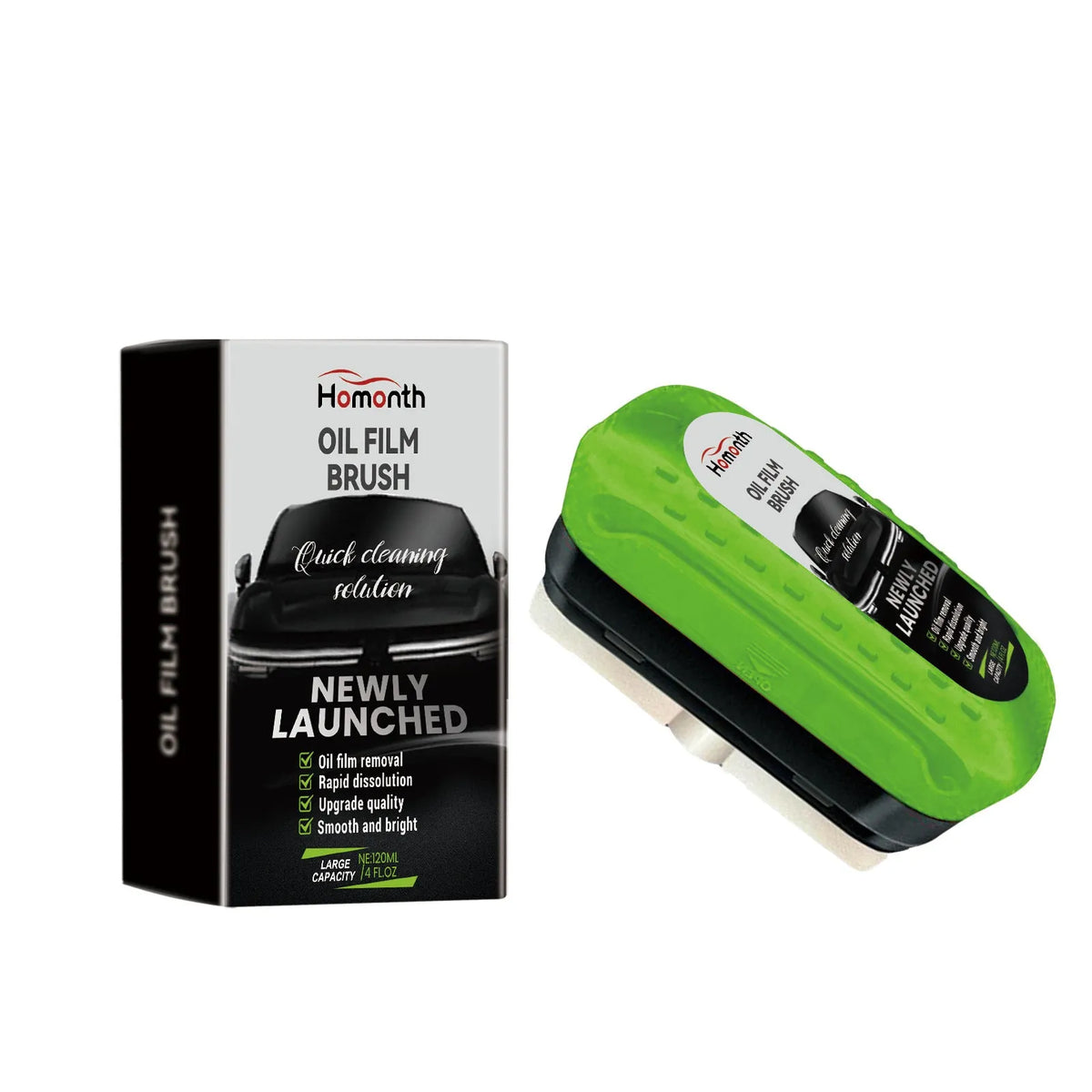 120ml car oil film cleaning brush with purified water and surfactant formula for windscreen glass cleaning
