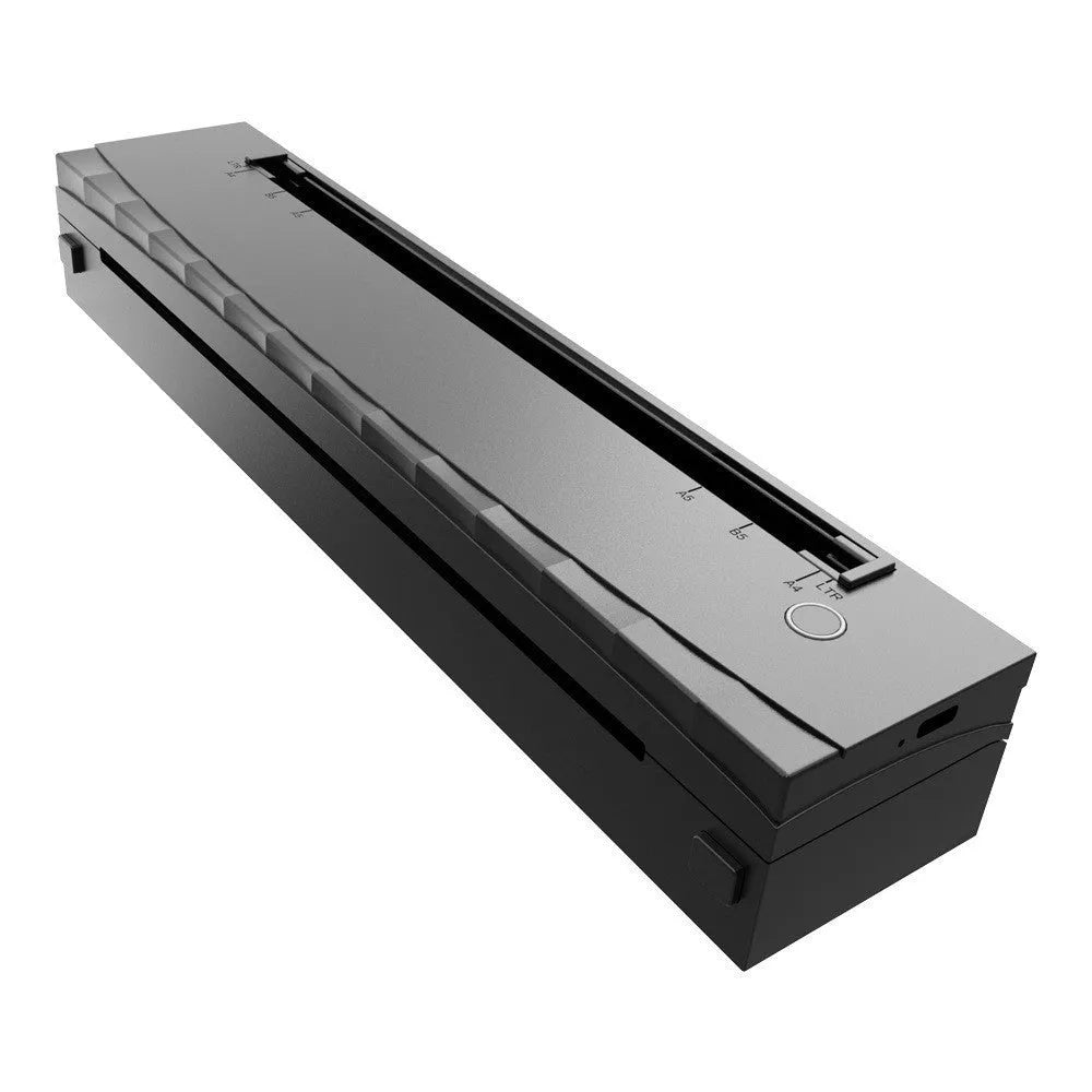 A4 Bluetooth portable mini thermal tattoo printer in D80 Black with USB and Type-C ports