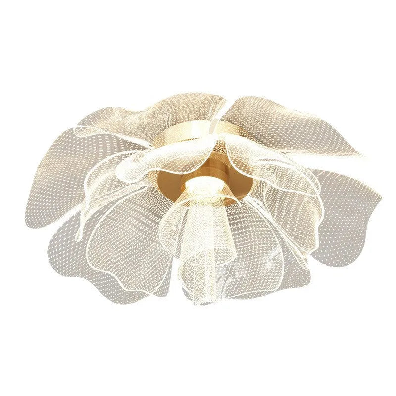 55cm acrylic flower ceiling light with iron frame and tricolour LED lighting
