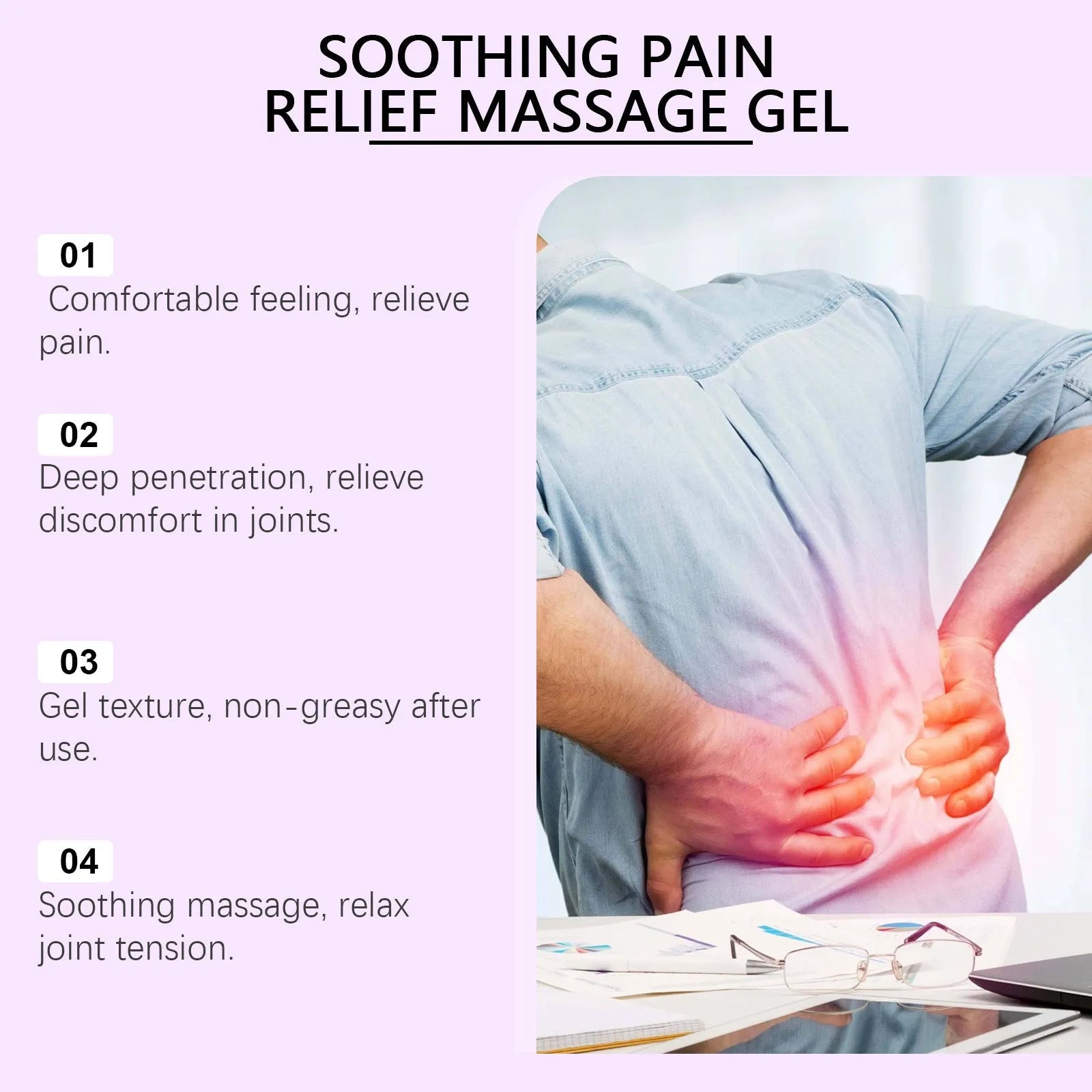 100g tube of body massage gel for daily knee and elbow joint care