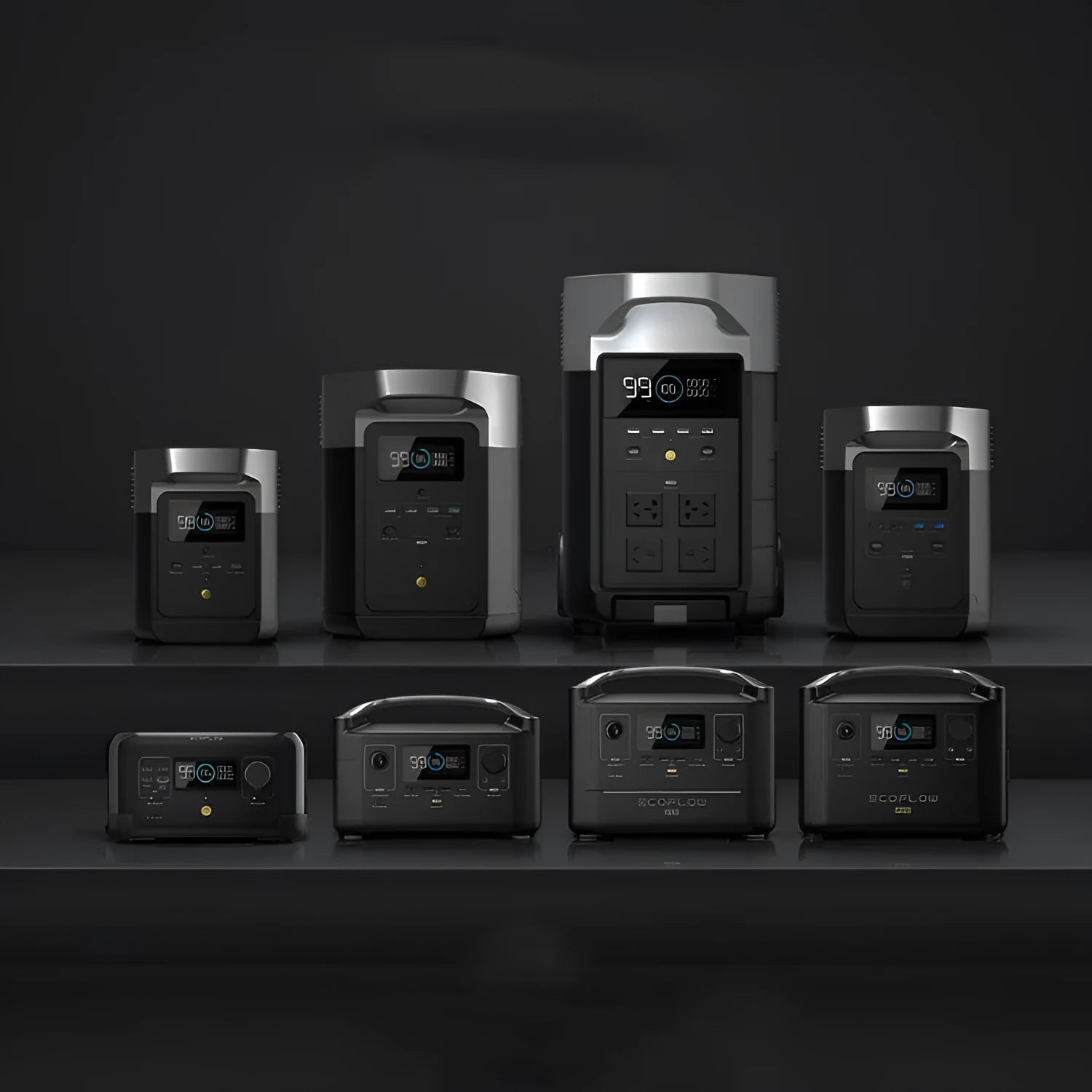 RIVER Pro 720Wh portable power station with pure sine wave AC output and solar charging capability