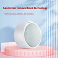 Nano glass epilator and foot grinder 2-in-1 personal hair removal device in plastic with washable head.