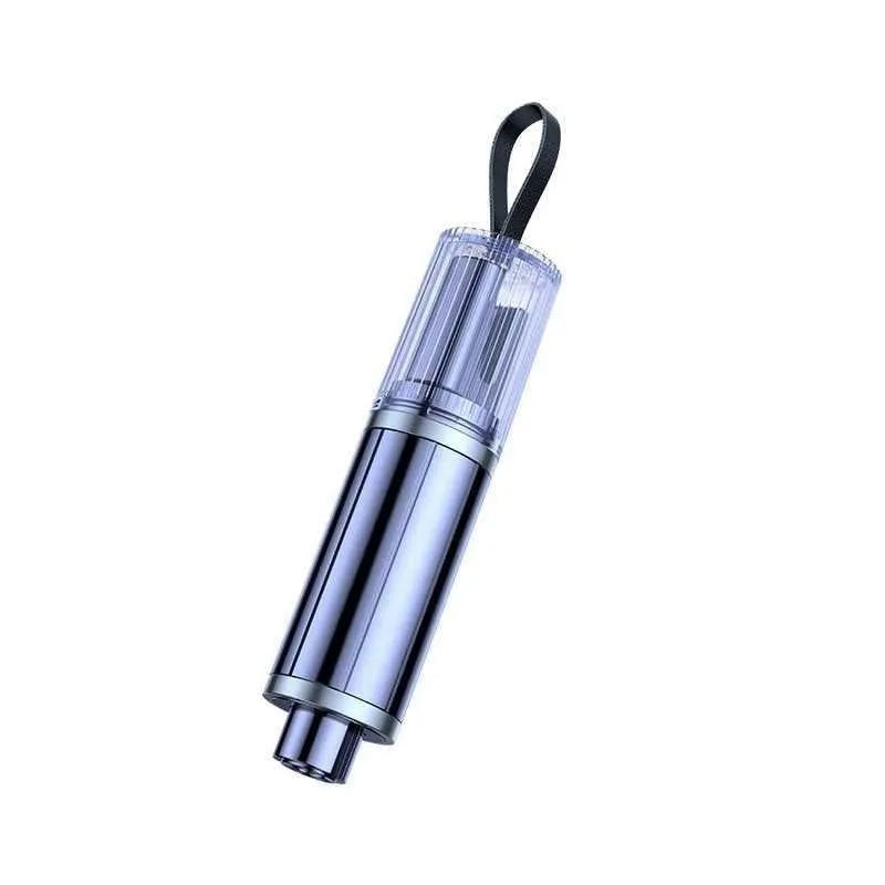 Red and black ABS plastic car emergency life hammer for breaking windows, measuring 14cm.