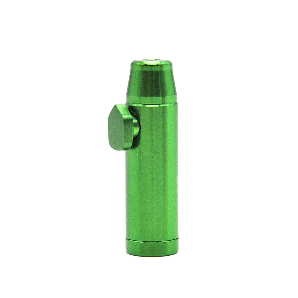 Aluminium alloy cigarette holder metal pipe with flat head bullet snuff design in seven colours