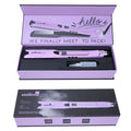 Mini steam splint hair straightener in champagne colour with curling and straightening functions