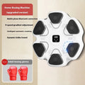 Smart music boxing wall target with electronic reaction training and pressure-sensitive gloves