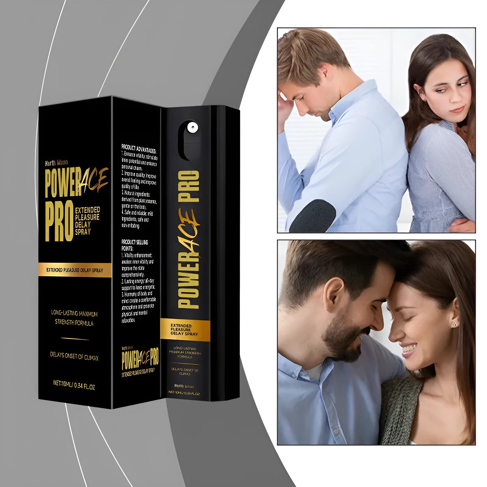 Men's 10ml body moisturising spray bottle measuring 2.6cm with botanical extracts