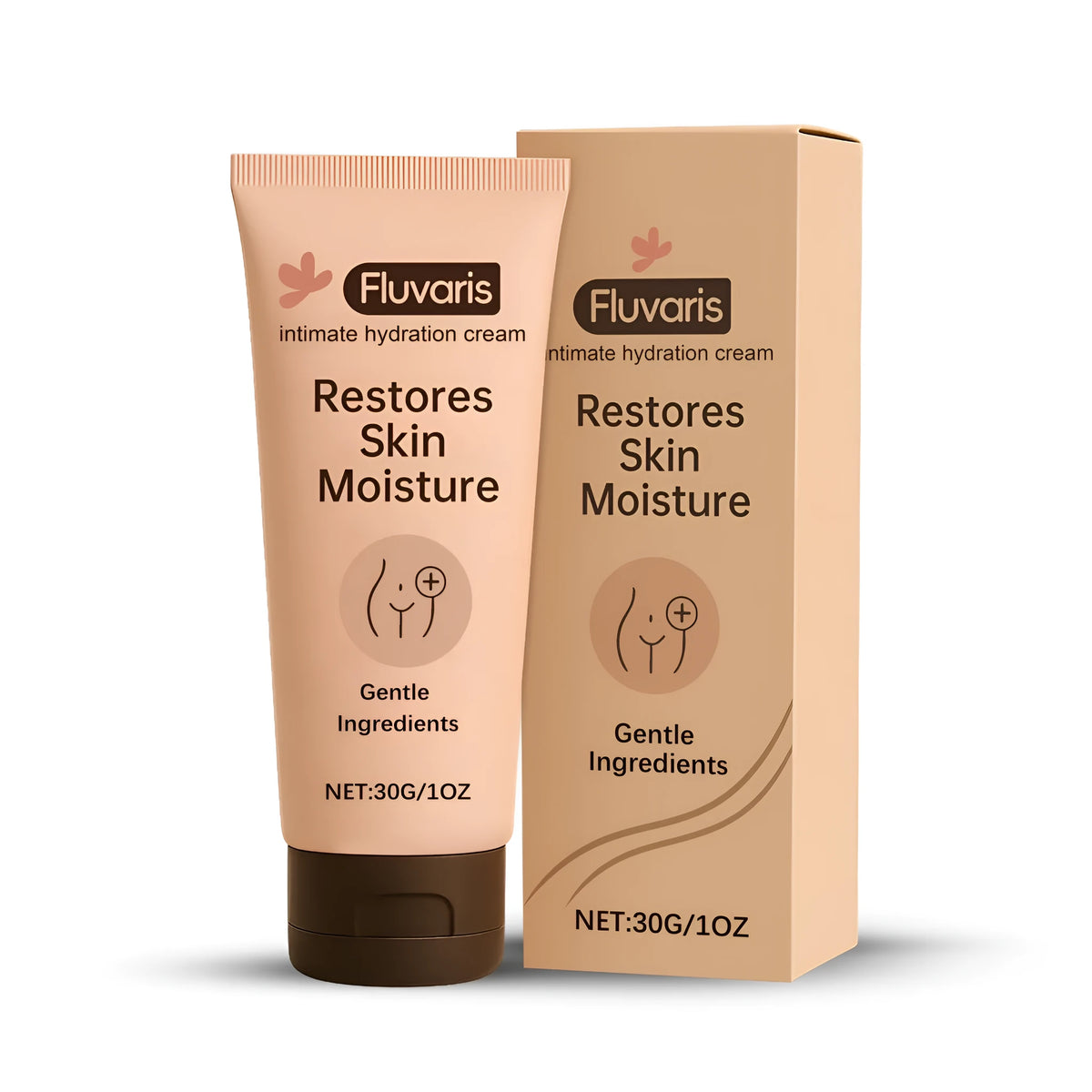 Intimate Hydration Cream 30g tube with aloe extract and lactic acid for gentle skin hydration