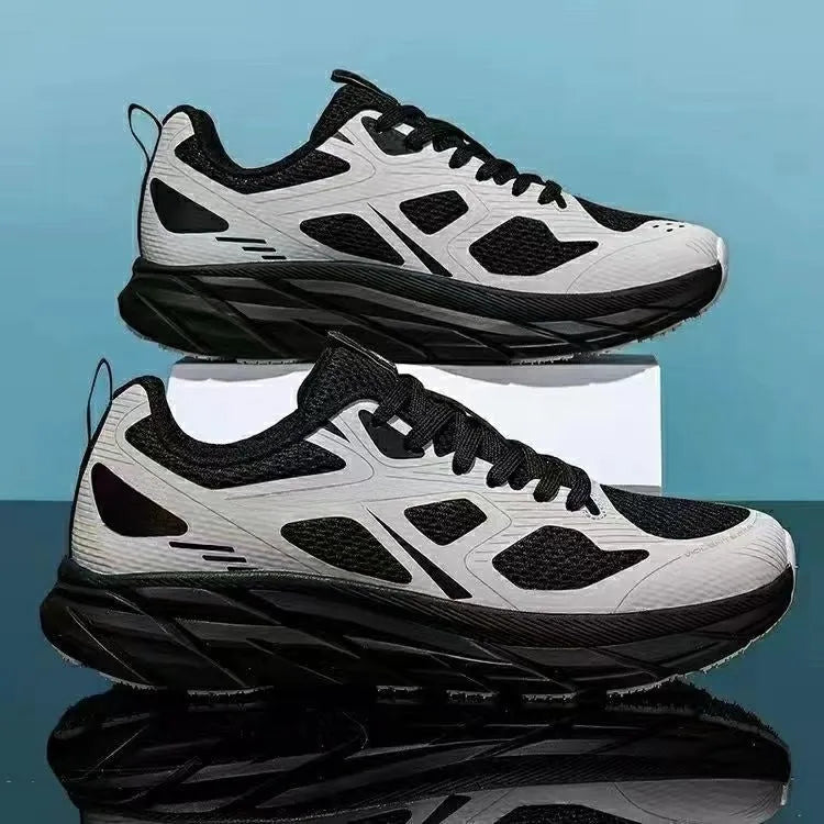 Four Seasons mesh sneakers in red beige green grey black colours with round toe design