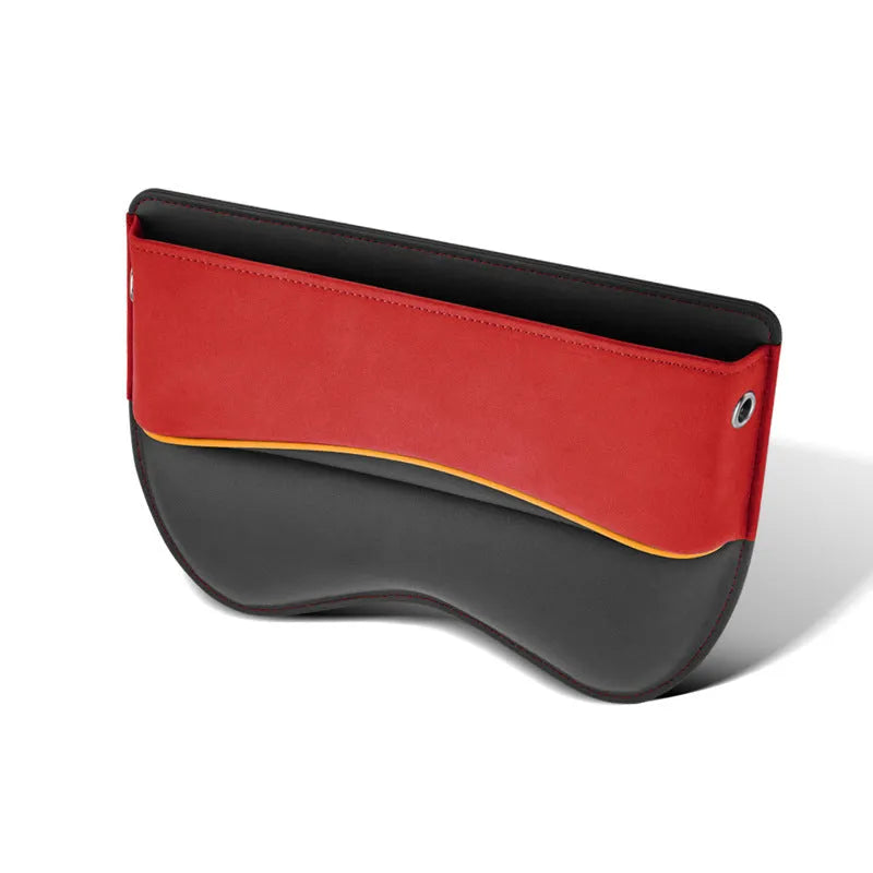 Leather car seat storage box in choice of five colours with waterproof construction