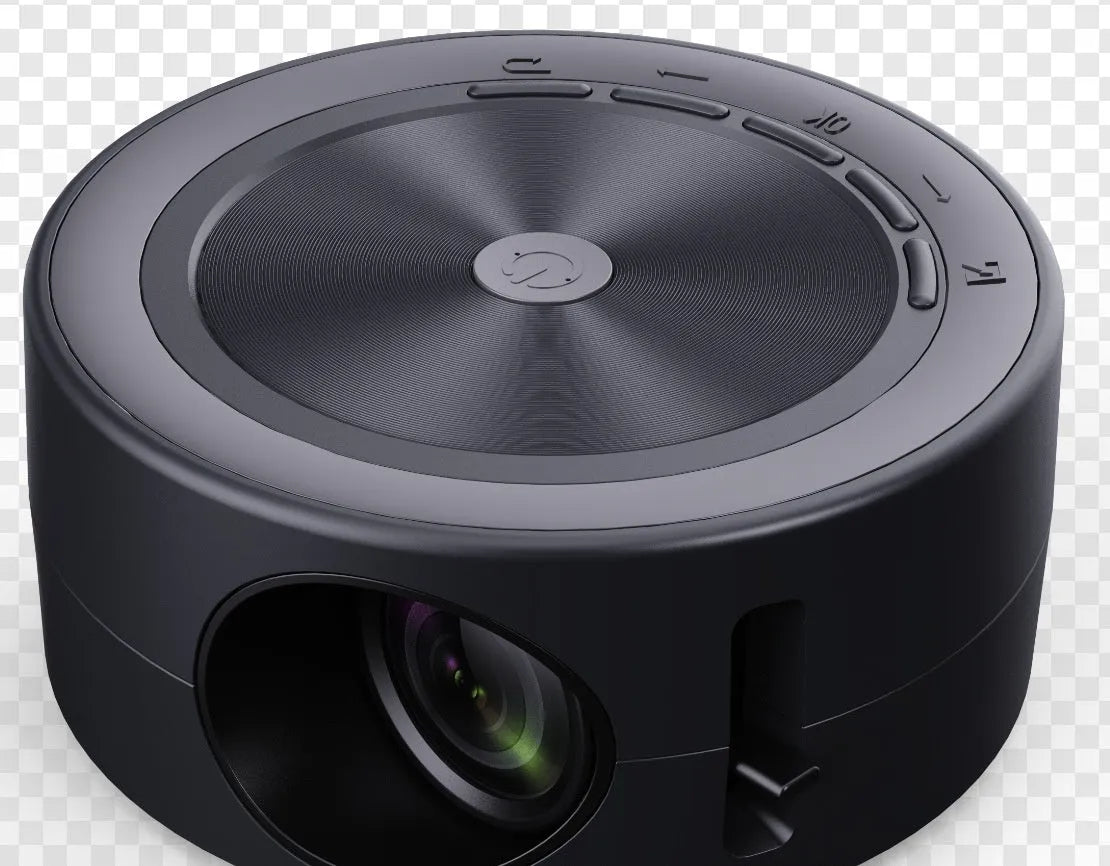 YT200 portable wired same screen LED projector in compact 110mm x 47mm size