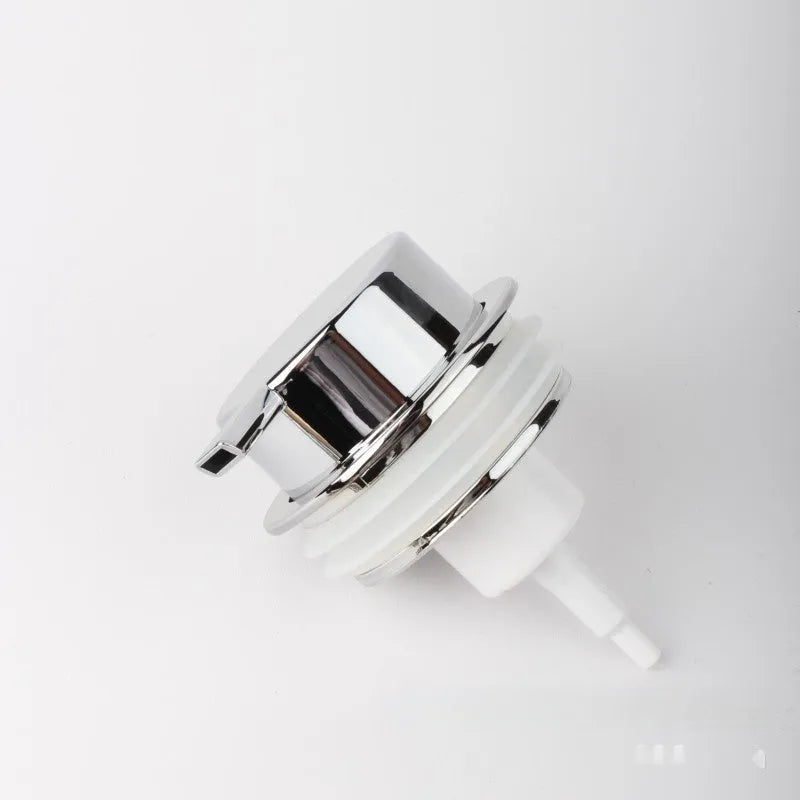 Foam pump head for facial cleanser with large pump design in Asian gold colour