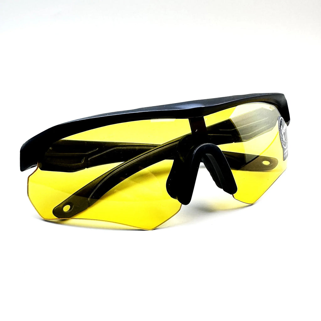 Semi-rimless outdoor cycling sports goggles with windproof dust-resistant PC frame and coloured lens