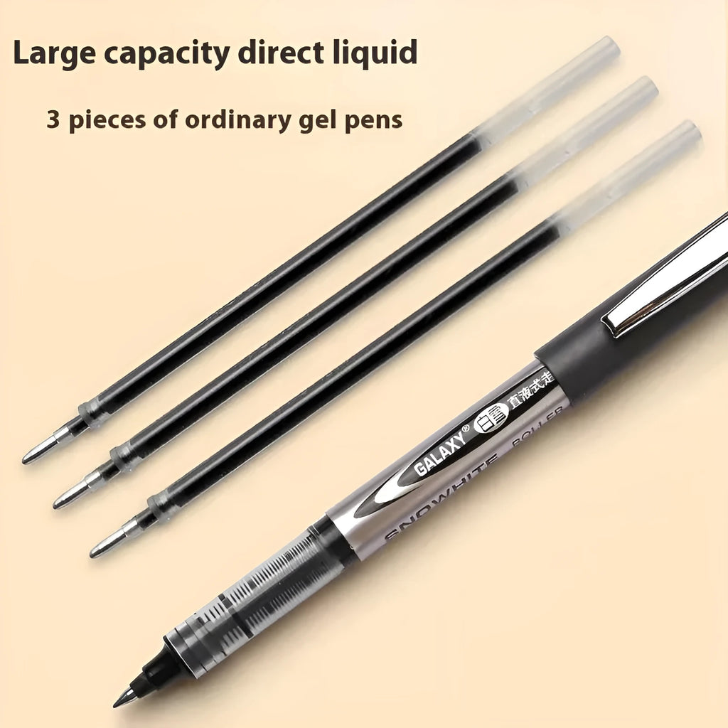 Simple Series 0.5mm water-based quick-drying signature pen with plastic body in 12-piece pack