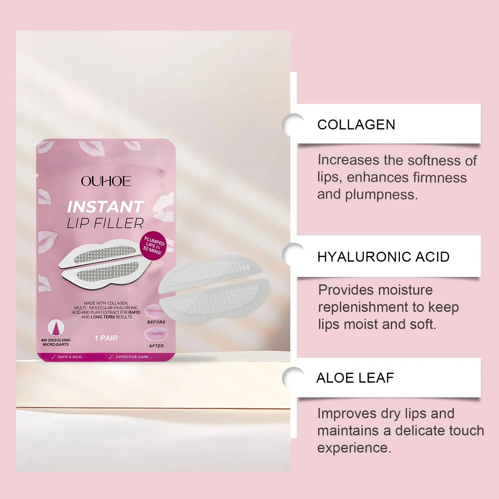 Lip nursing adhesive bandage 8x12cm silicone patch with care paste for dry cracked lips