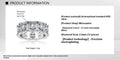 Roman column 925 silver moissanite ring with platinum finish, geometric shape, light luxury women's ring